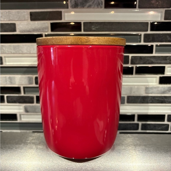 Rae Dunn Red Peppermint Cellar - Picture 3 of 3